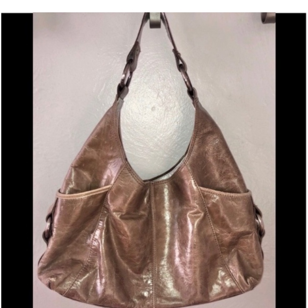 Kenneth Cole reaction brown leather hobo bag